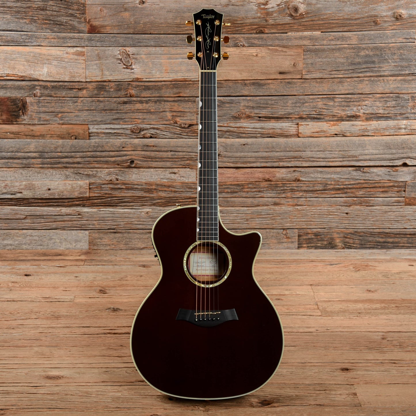 Taylor DDAE Doyle Dykes Anniversary Edition Black Cherry 2005 Acoustic Guitars / OM and Auditorium