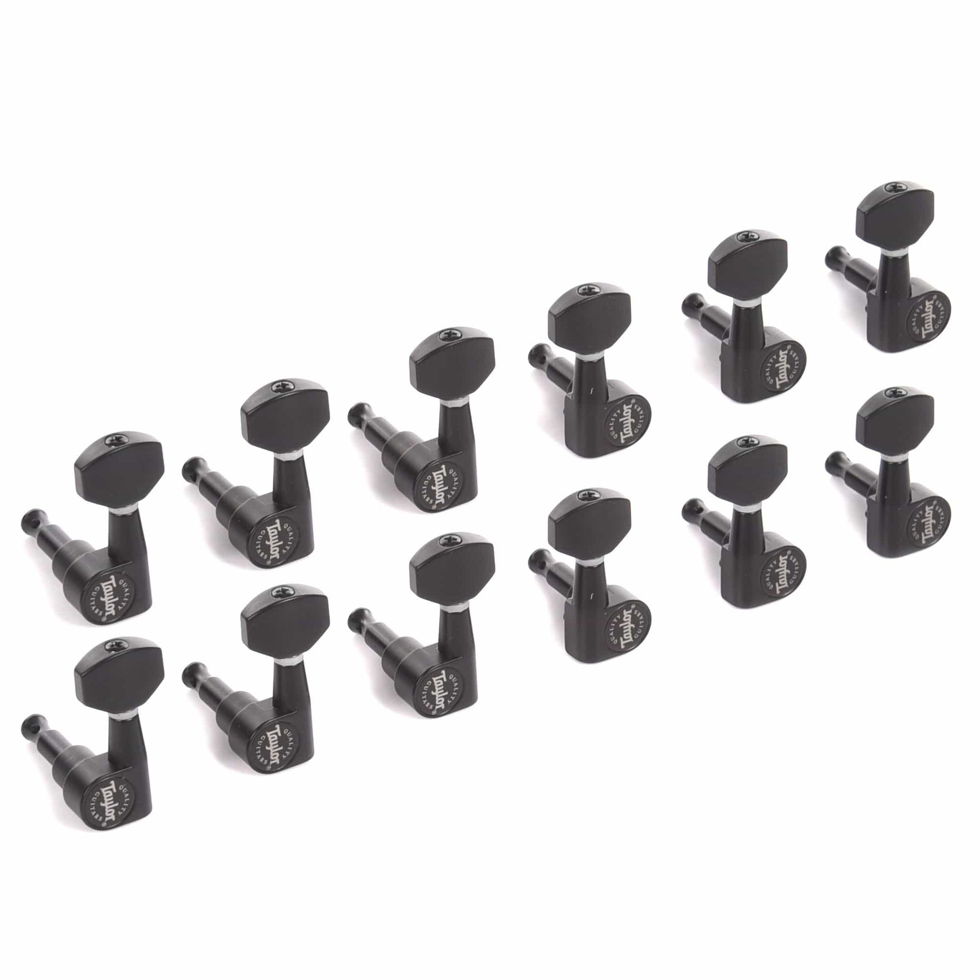 Taylor Guitar Tuners 1:18 12-String Satin Black Parts / Tuning Heads