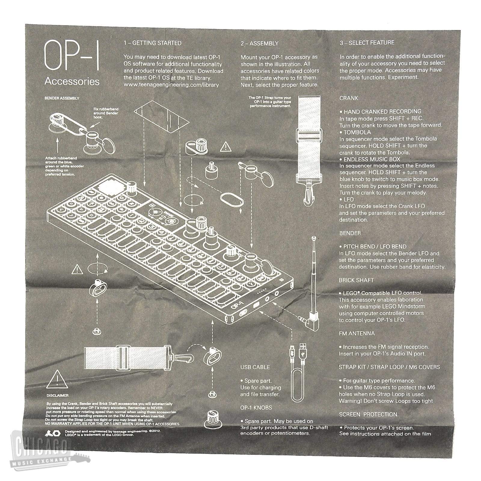 Teenage Engineering OP-1 Brick Shaft Set (4-Pack) Parts