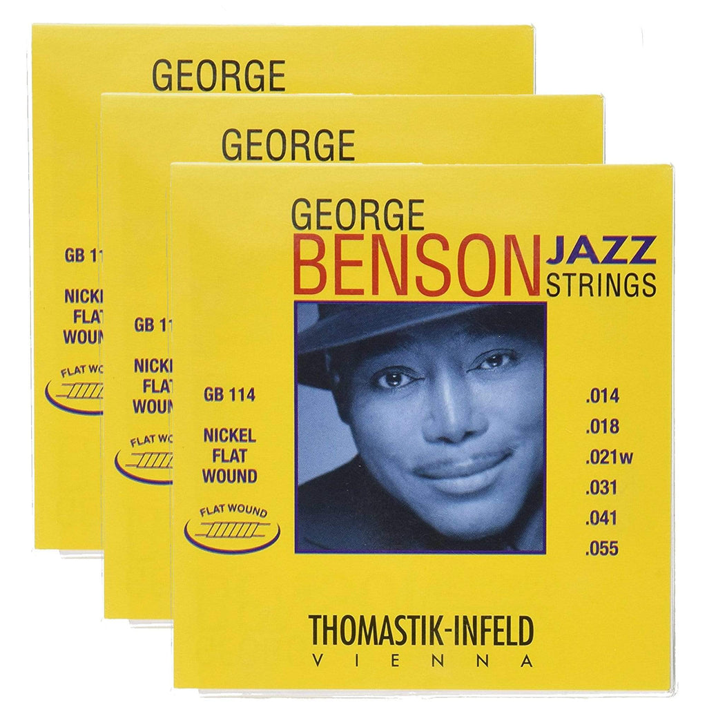 Thomastik GB114 George Benson Flat 14 55 3 Pack Bundle Chicago