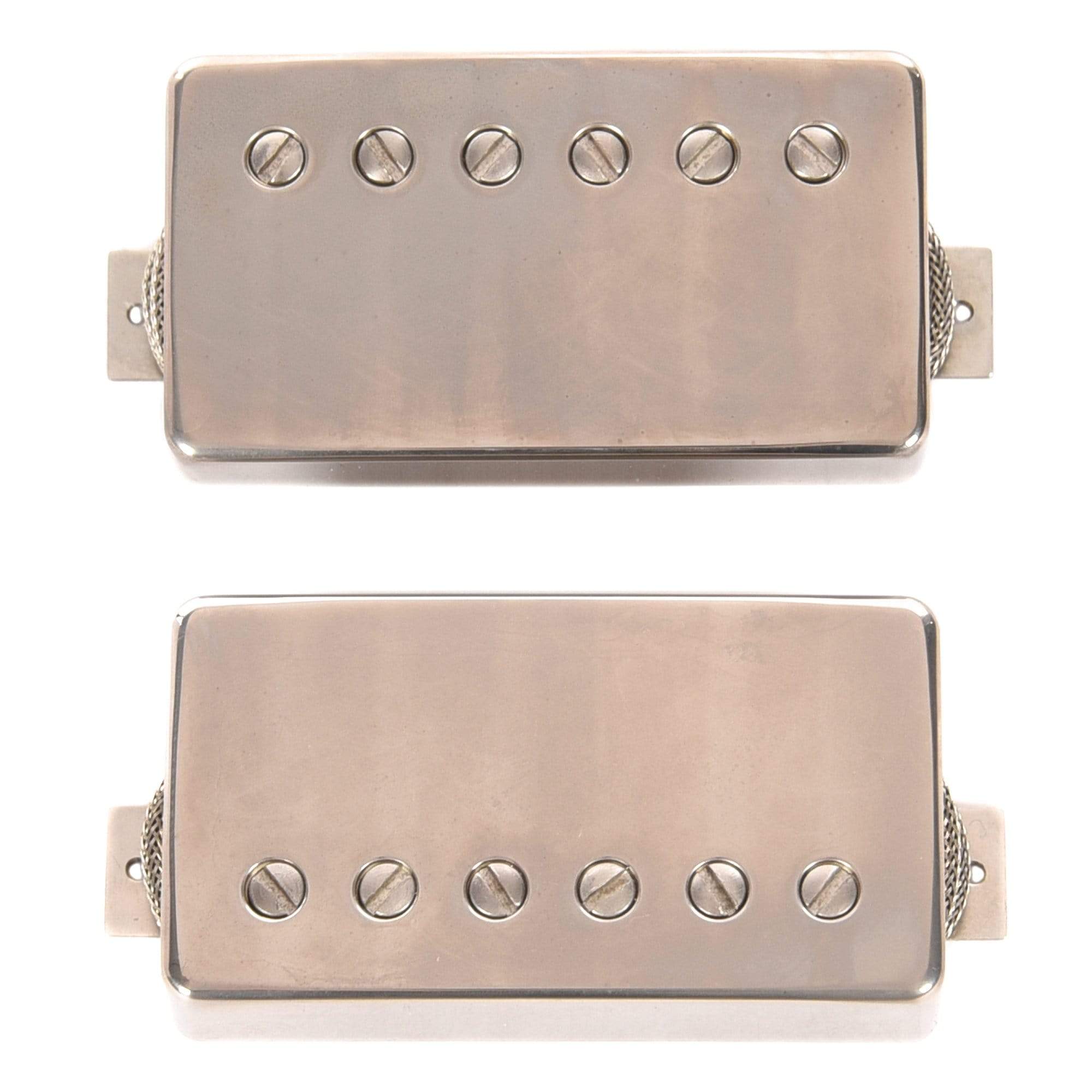 ThroBak PG-102 MXV Peter Green Style PAF Humbucker Pickup Set Aged Nickel