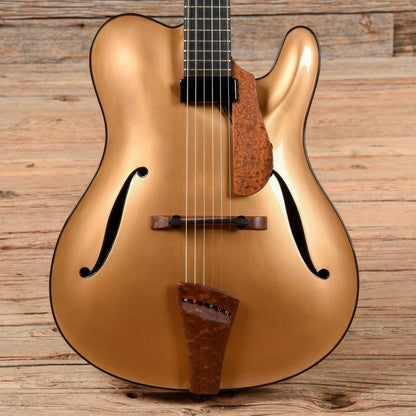 Tim Bram ThinLine Tribute Gold Top European Spruce/Figured Sapele w/Kent Armstrong Mini PAF Electric Guitars / Hollow Body