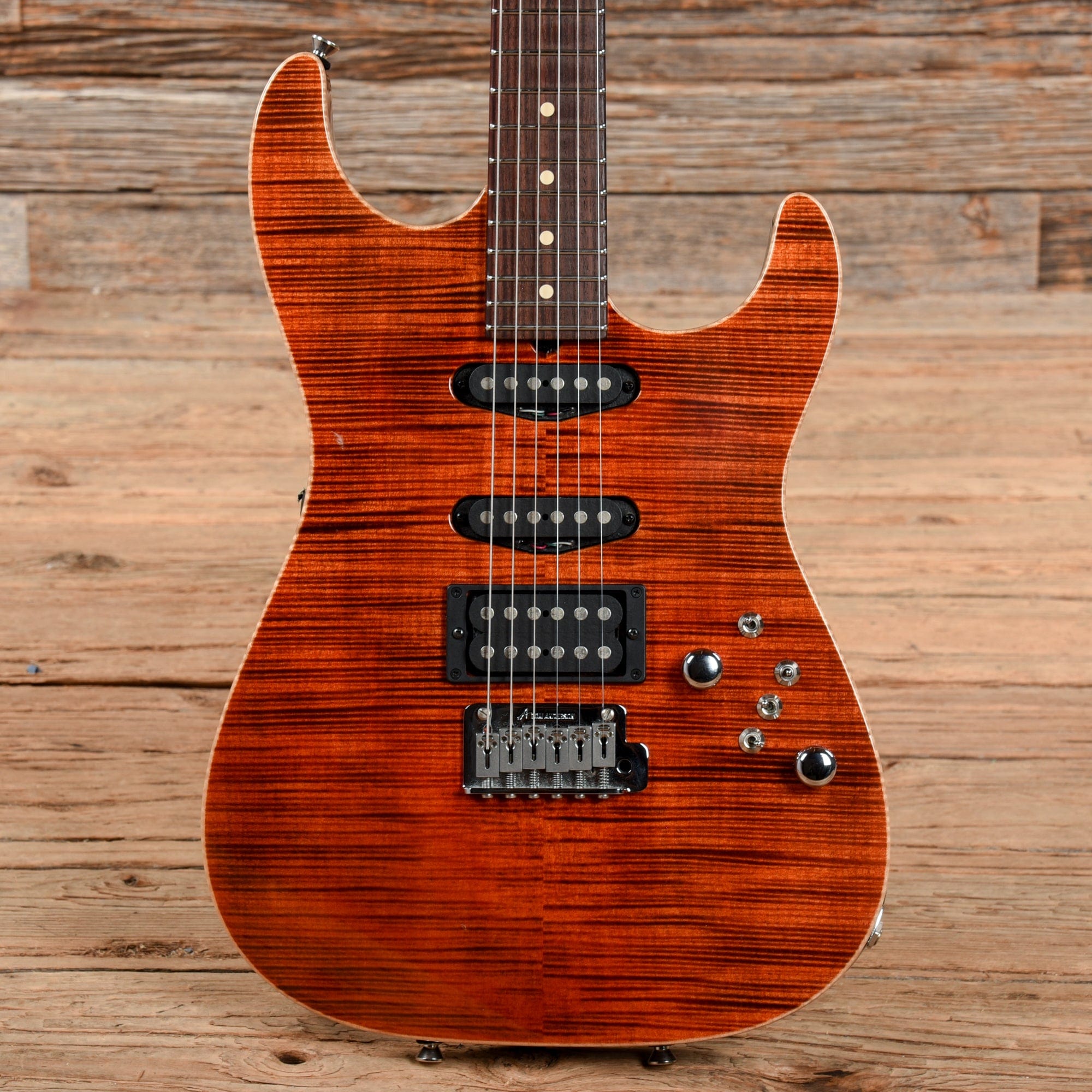 Tom Anderson Hollow Drop Top HSS 6120 Tiger Eye – Chicago Music 