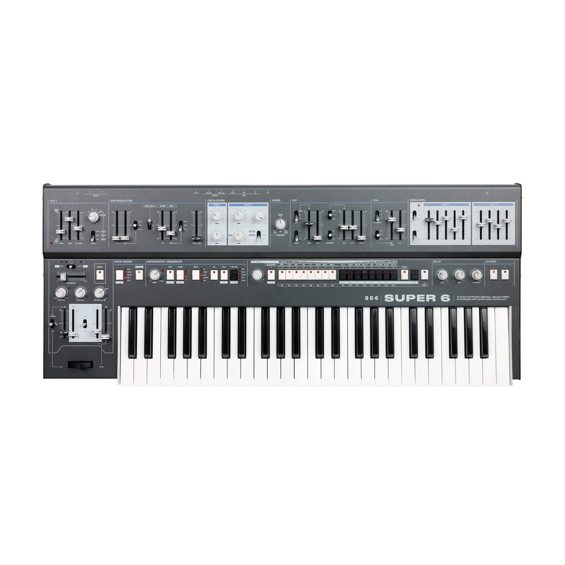 UDO Super 6 Polyphonic Analog Synthesizer Black Keyboards and Synths / Synths / Analog Synths