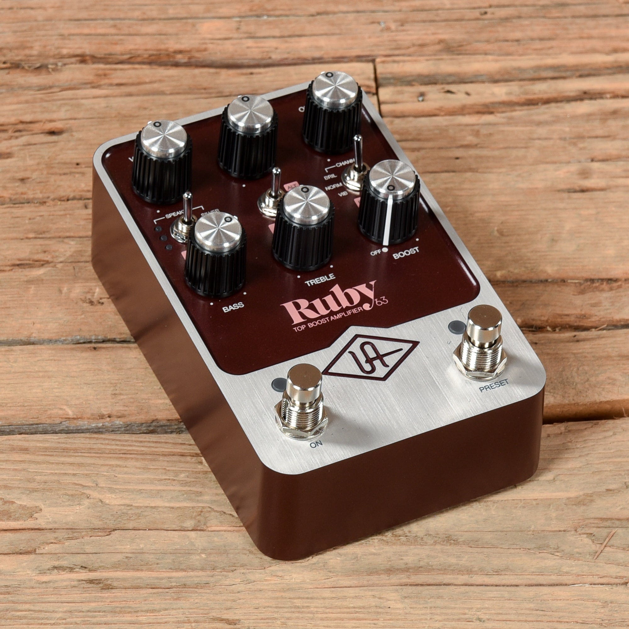 Universal Audio Ruby '63 Top Boost Amplifier Pedal Effects and Pedals / Bass Pedals