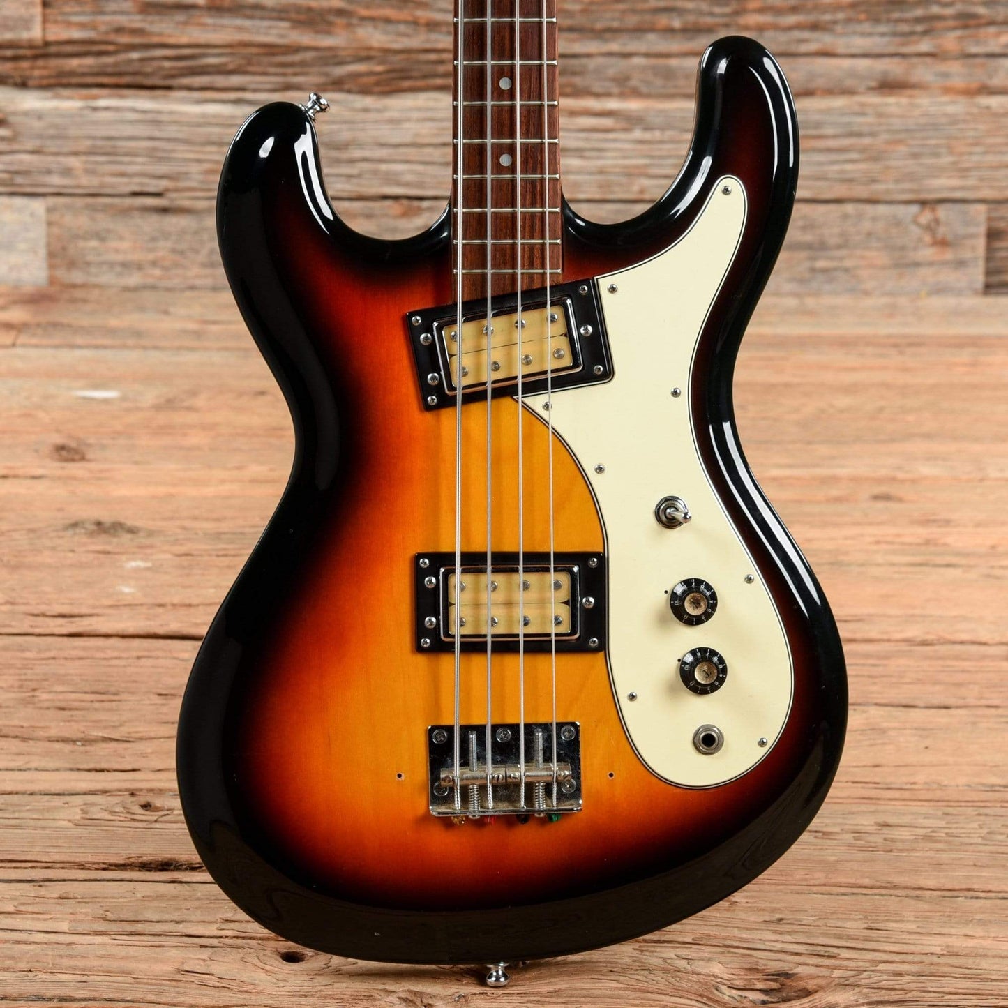 Univox Hi-Flyer Bass Sunburst 1970s Bass Guitars / Short Scale