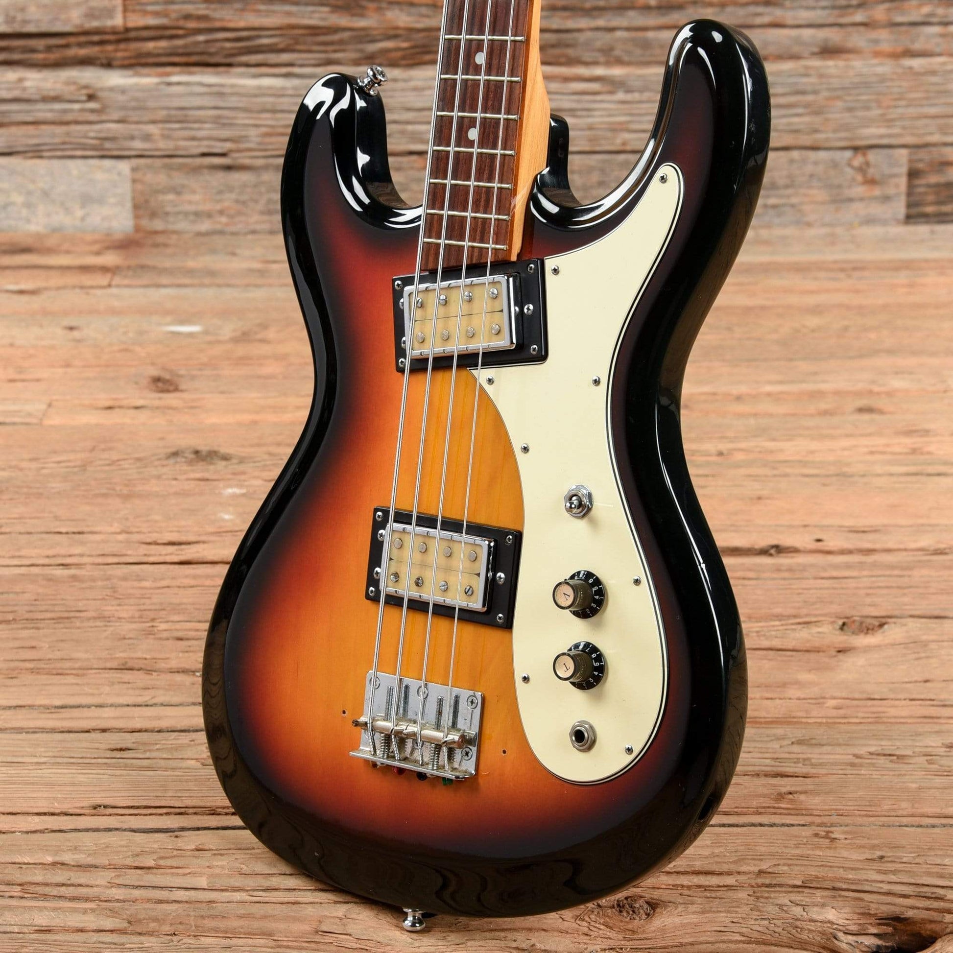 Univox Hi-Flyer Bass Sunburst 1970s Bass Guitars / Short Scale