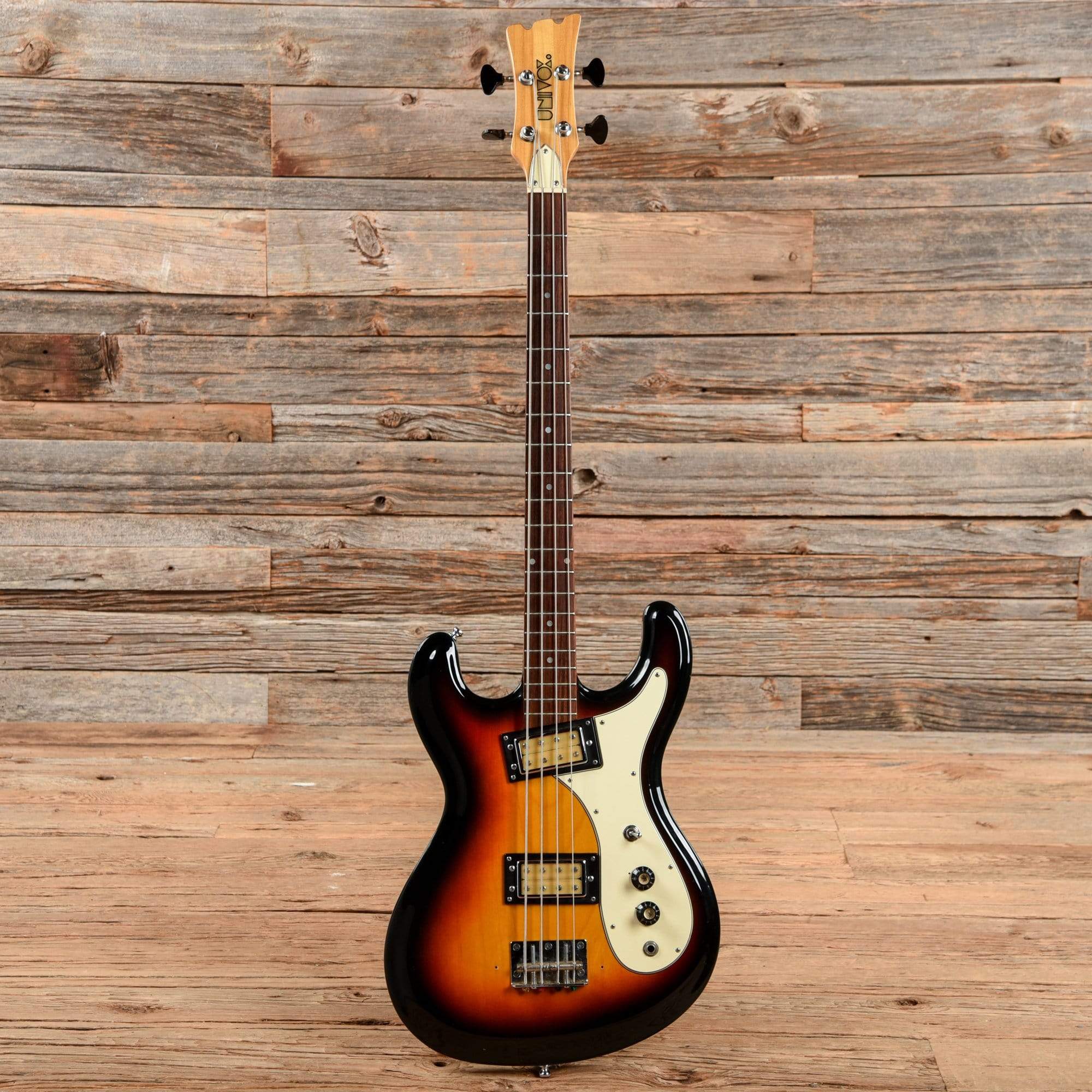 Univox Hi Flyer Bass Sunburst 1970s Chicago Music Exchange