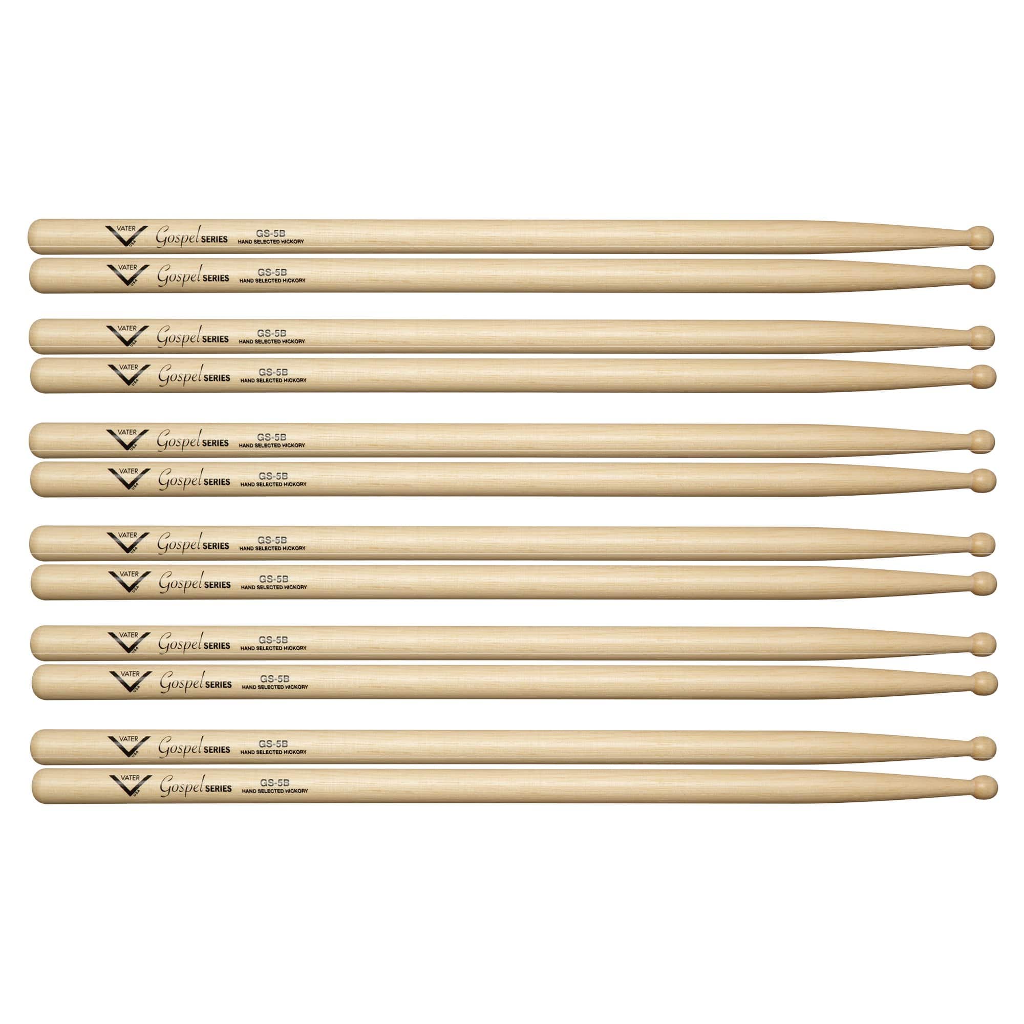 Vater Percussion 5B Drumsticks, Nylon Tip