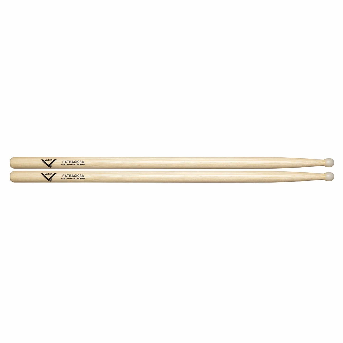 Vater Hickory 3A Fatback Nylon Tip Drum Sticks Drums and Percussion / Parts and Accessories / Drum Sticks and Mallets