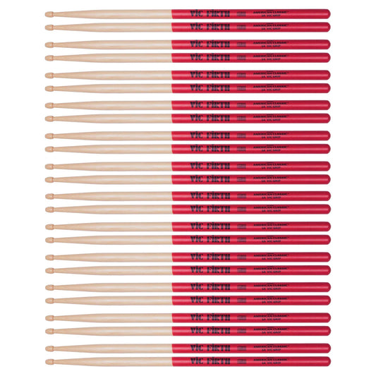 Vic Firth American Classic 5A Vic Grip Wood Tip Drum Sticks (12 Pair Bundle) Drums and Percussion / Parts and Accessories / Drum Sticks and Mallets