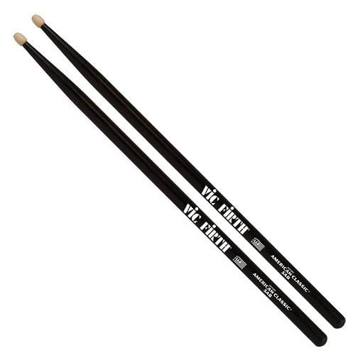 Vic Firth American Classic Black 5A Wood Tip Drum Sticks Drums and Percussion / Parts and Accessories / Drum Sticks and Mallets