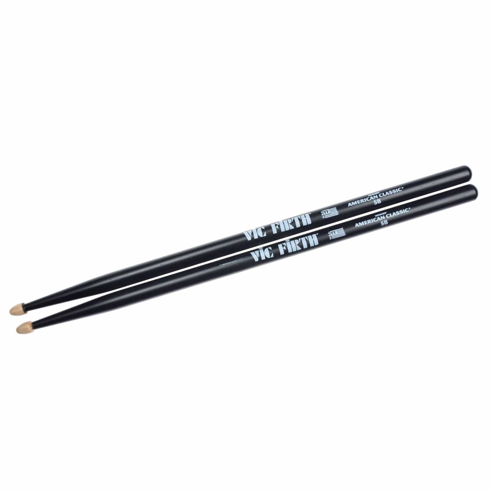 Vic Firth American Classic Black 5B Wood Tip Drum Sticks Drums and Percussion / Parts and Accessories / Drum Sticks and Mallets