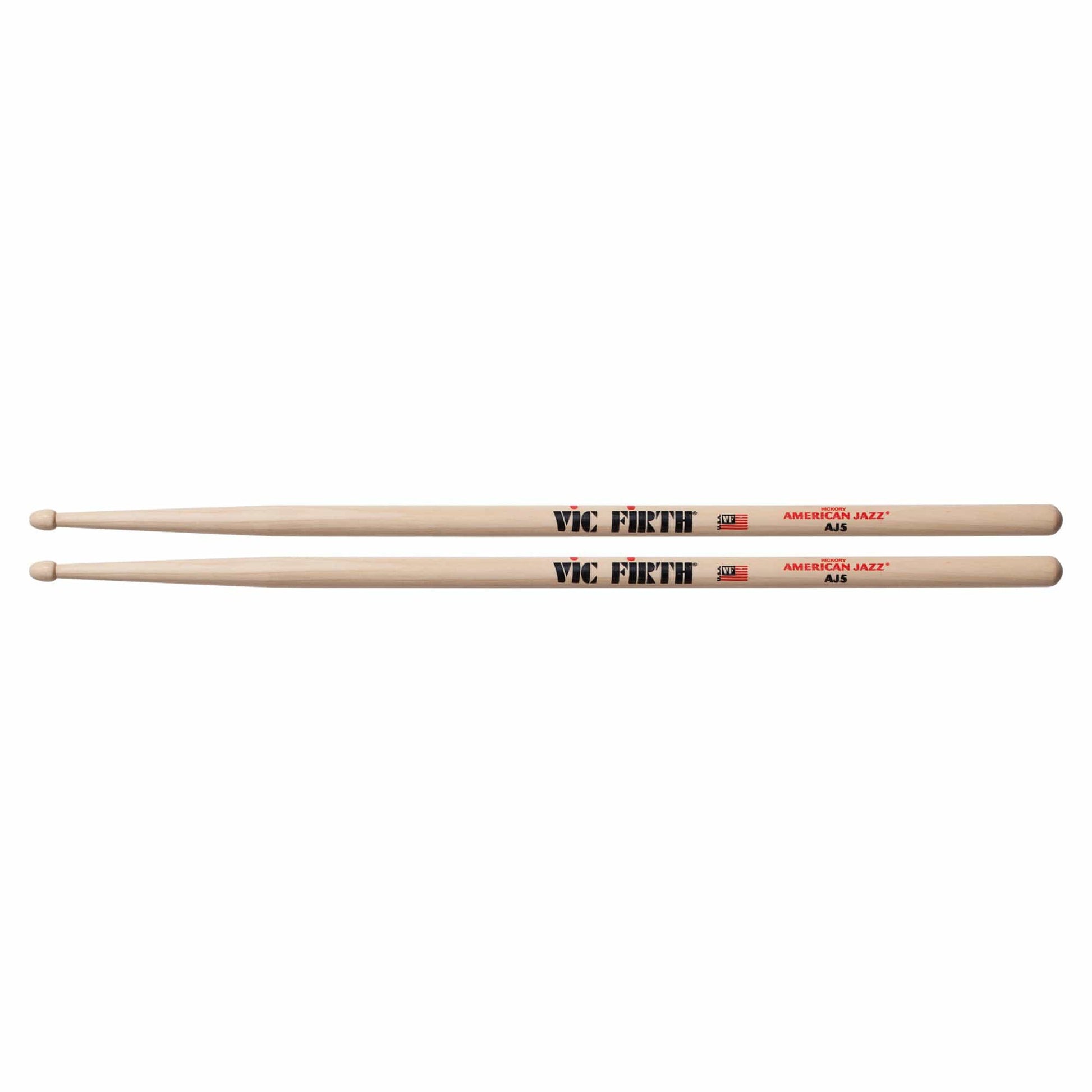 Vic Firth American Jazz AJ5 Wood Tip Drum Sticks Drums and Percussion / Parts and Accessories / Drum Sticks and Mallets