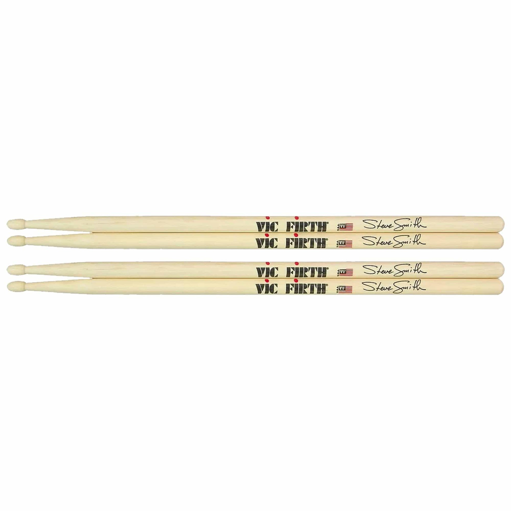 Vic Firth Steve Smith Signature Drum Sticks (2 Pair Bundle) Drums and Percussion / Parts and Accessories / Drum Sticks and Mallets