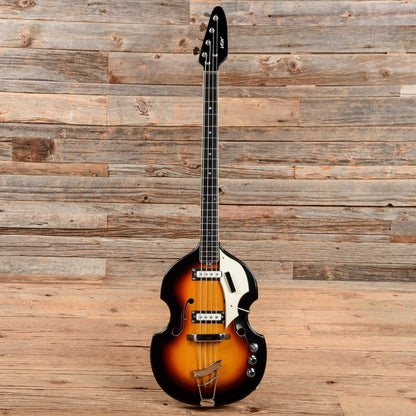 Vox Violin Bass Sunburst 1960s Bass Guitars / Short Scale