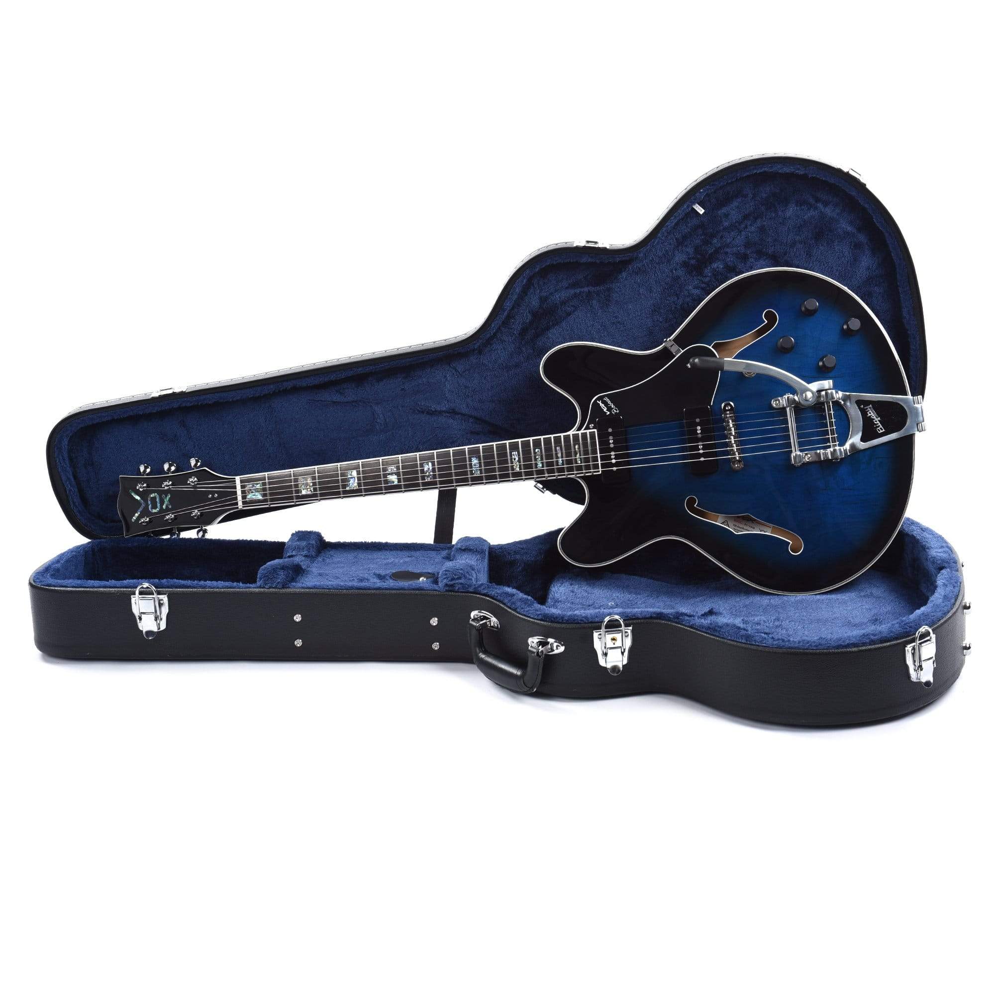 Vox Bobcat V90 Sapphire Blue w/Bigsby – Chicago Music Exchange