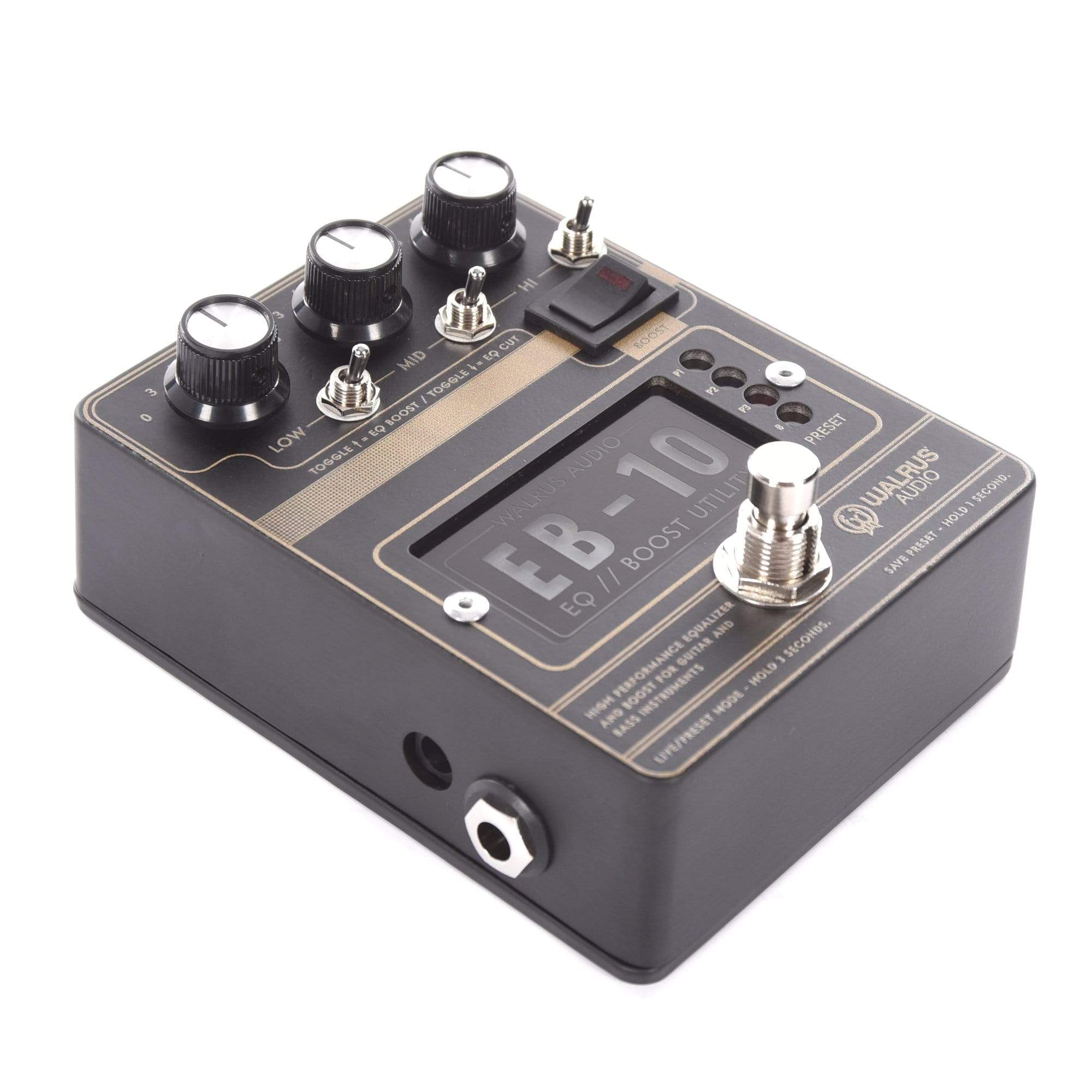 Walrus Audio EB-10 Preamp/EQ/Boost Black Effects and Pedals / Overdrive and Boost