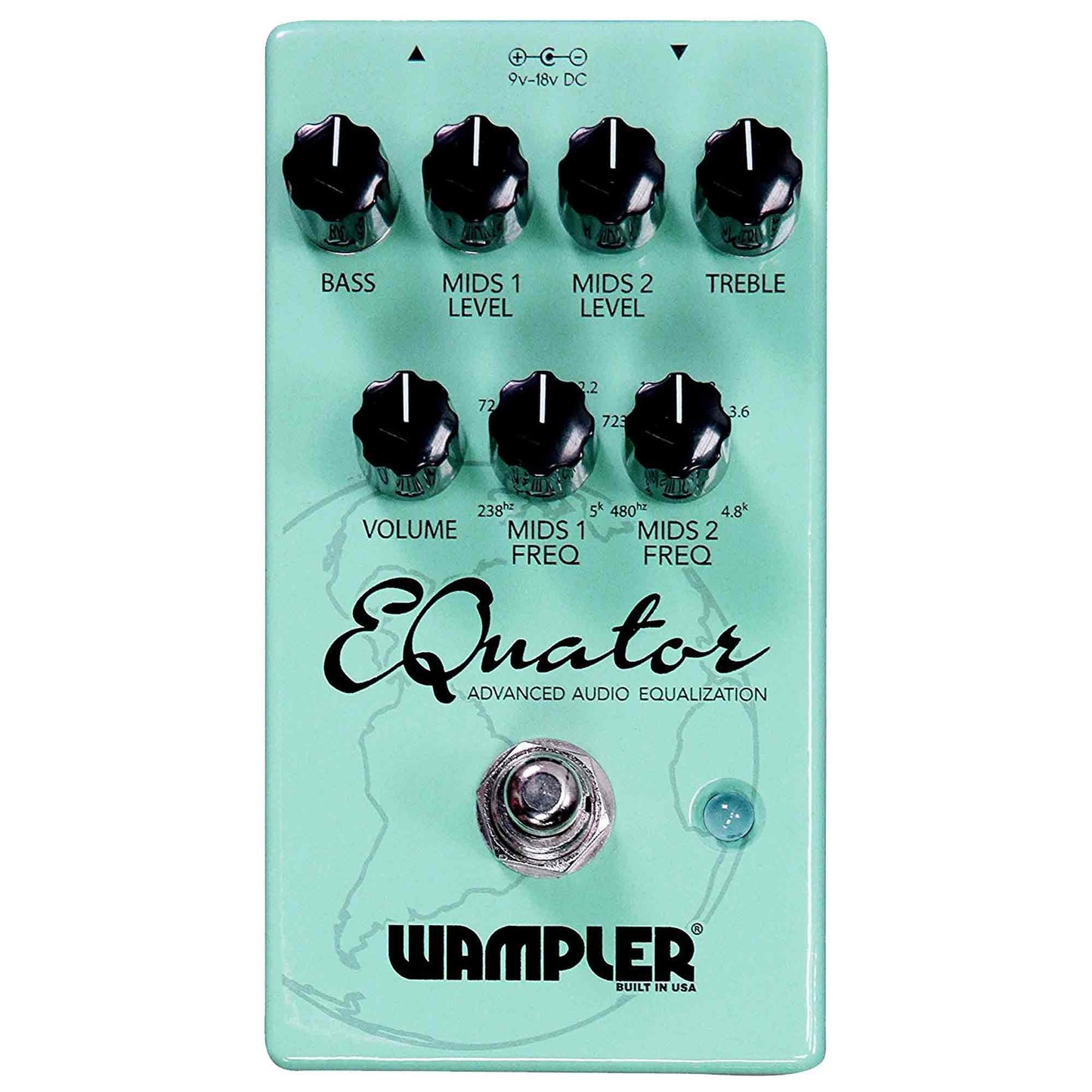 Wampler Equator EQ Bundle w/ Truetone 1 Spot Space Saving 9v Adapter Effects and Pedals / EQ