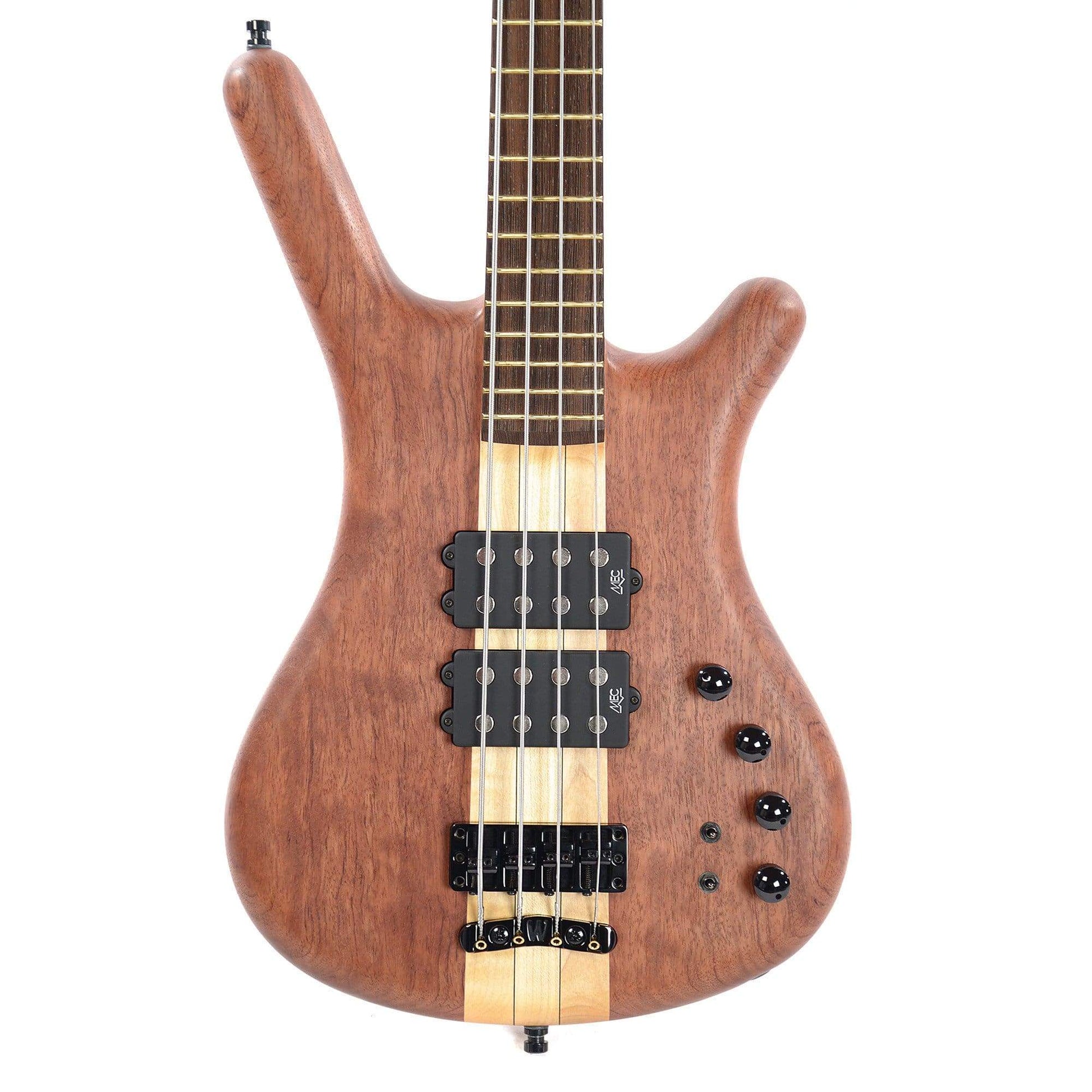 Warwick Custom Shop Corvette $$ NT Bubinga 4-String Natural Oil w/Leather Gig Bag Bass Guitars / 4-String