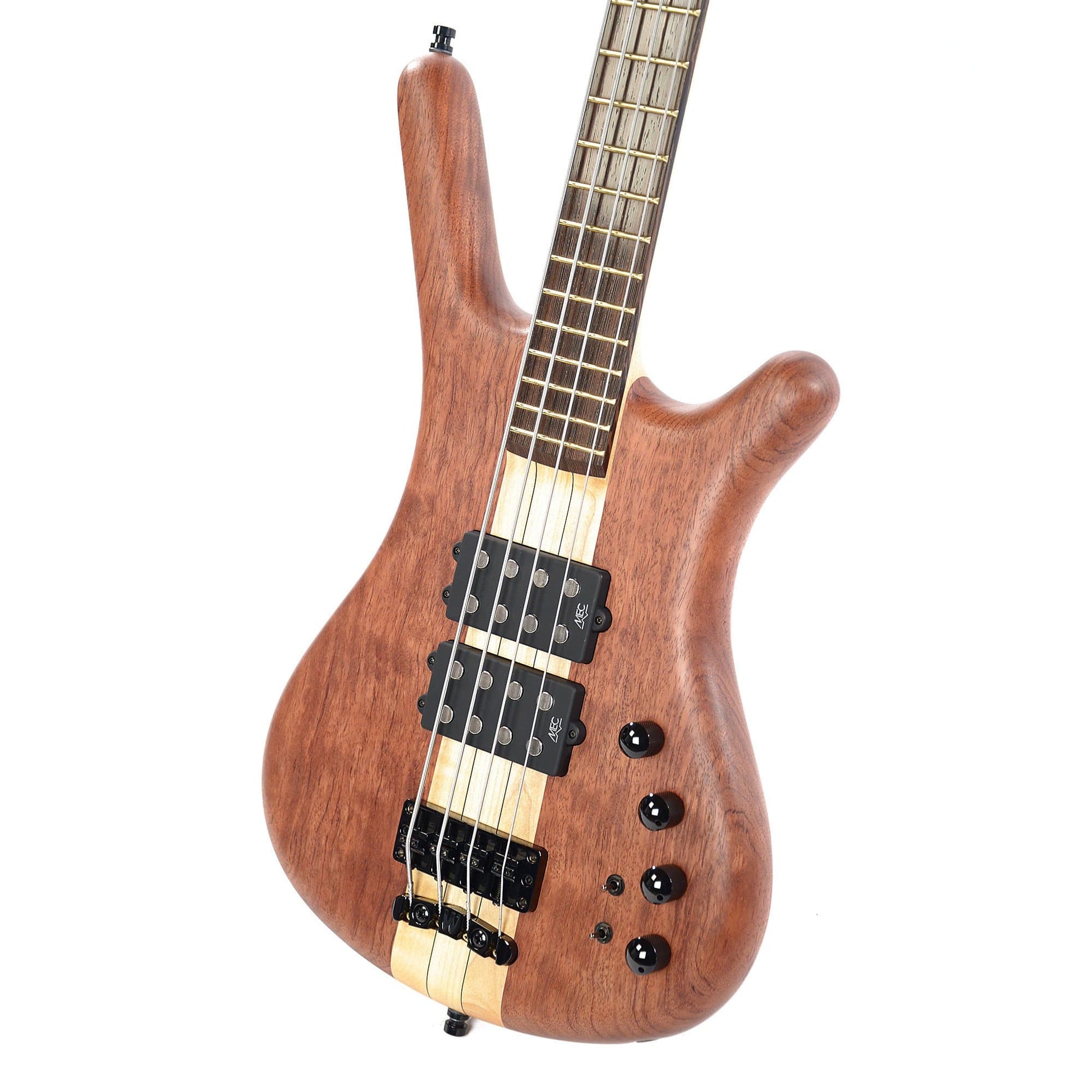 Warwick Custom Shop Corvette $$ NT Bubinga 4-String Natural Oil w/Leather Gig Bag Bass Guitars / 4-String