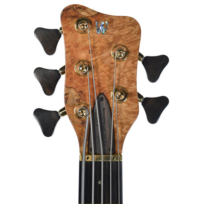 Warwick Master Built Custom Shop LTD Thumb NT 5 String Maple Burl w/Gig Bag Bass Guitars / 5-String or More