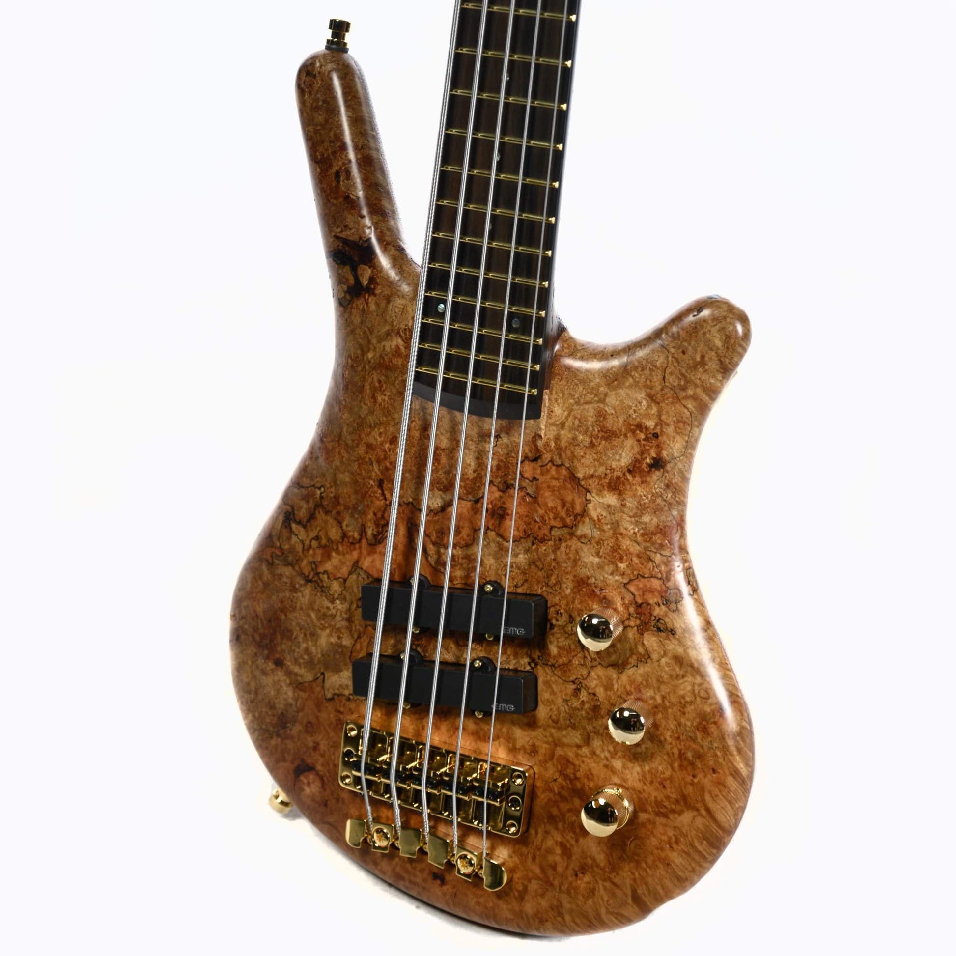 Warwick Master Built Custom Shop LTD Thumb NT 5 String Maple Burl w/Gig Bag Bass Guitars / 5-String or More