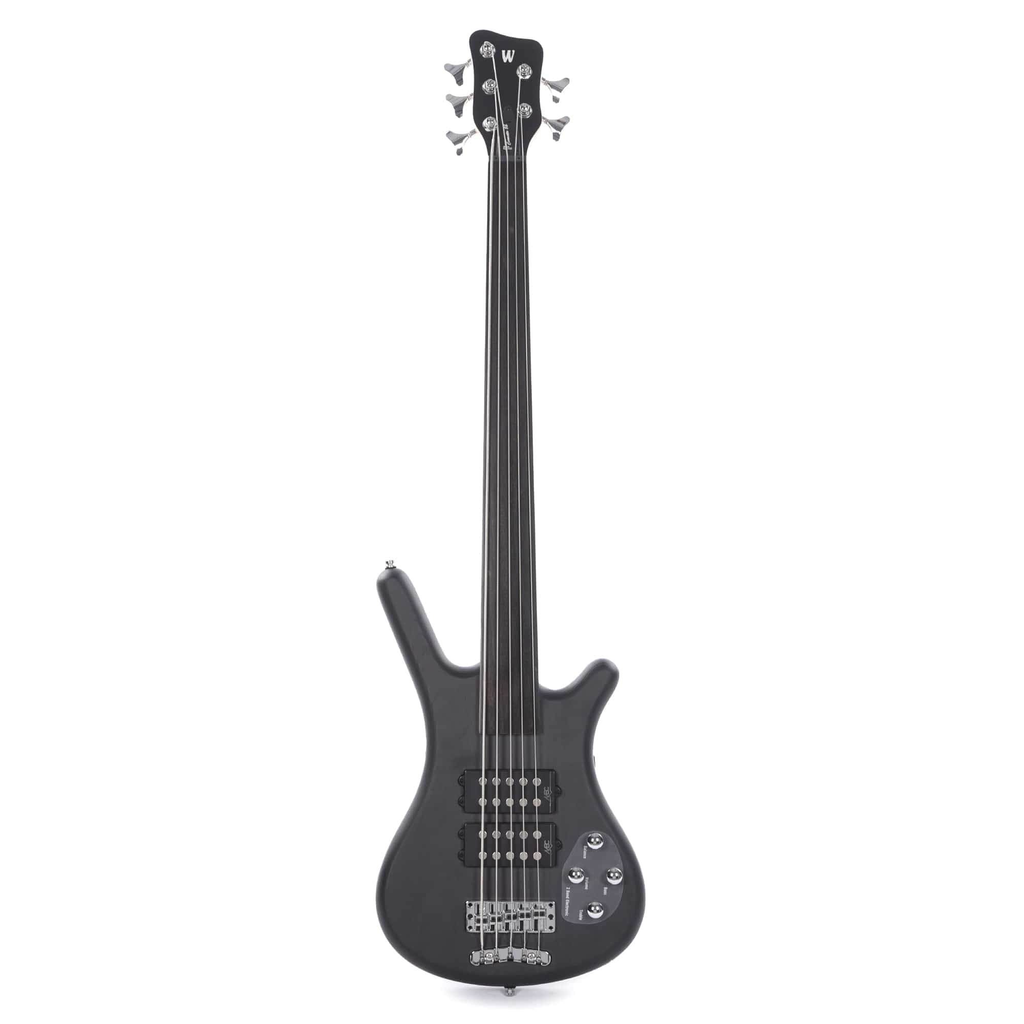 Warwick RockBass Corvette 
 5-String Nirvana Black Transparent Satin –  Chicago Music Exchange