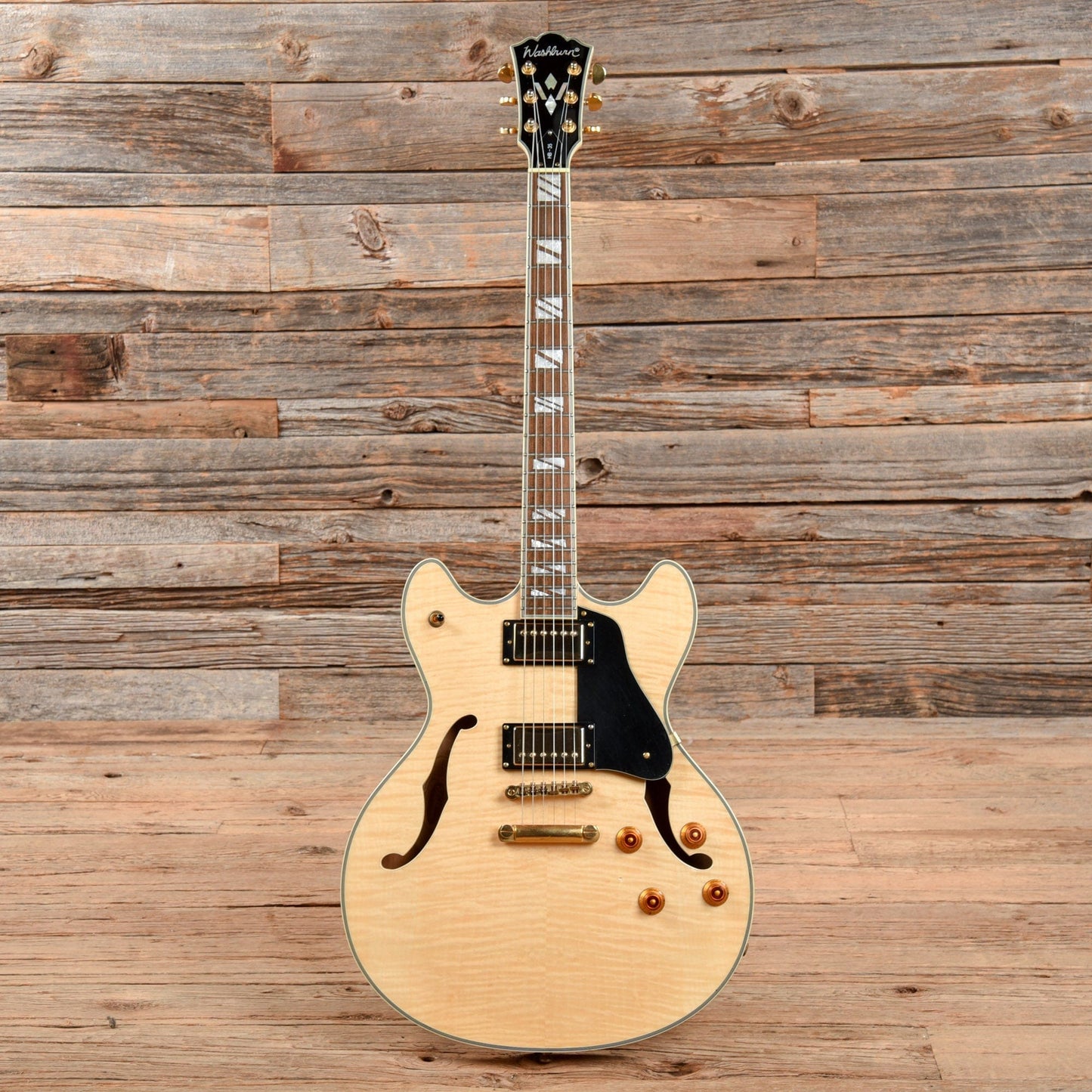 Washburn HB35 Natural Electric Guitars / Semi-Hollow