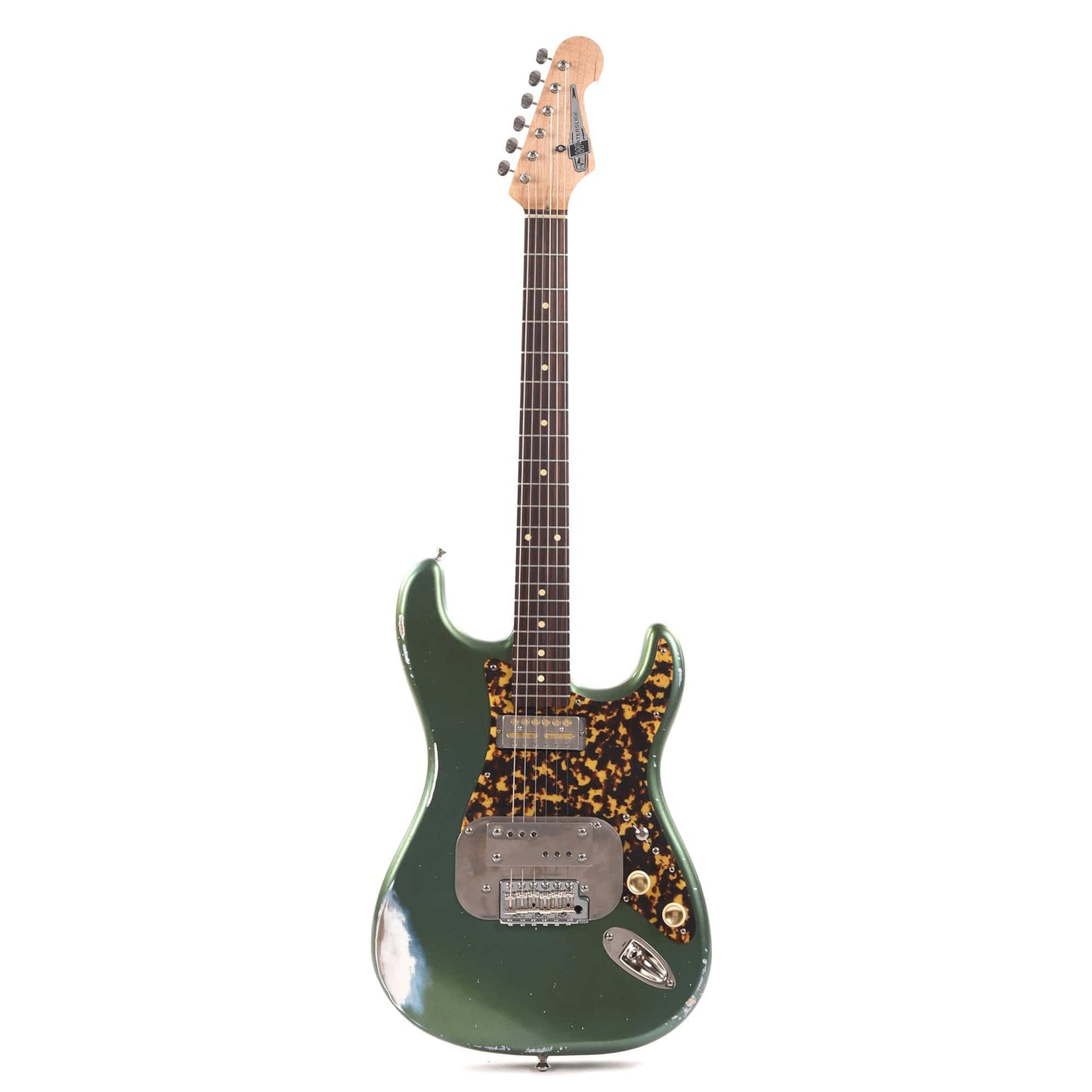 Waterslide S-Style Coodercaster Aged 'Greened Out Blue' Nitro Finish Electric Guitars / Solid Body