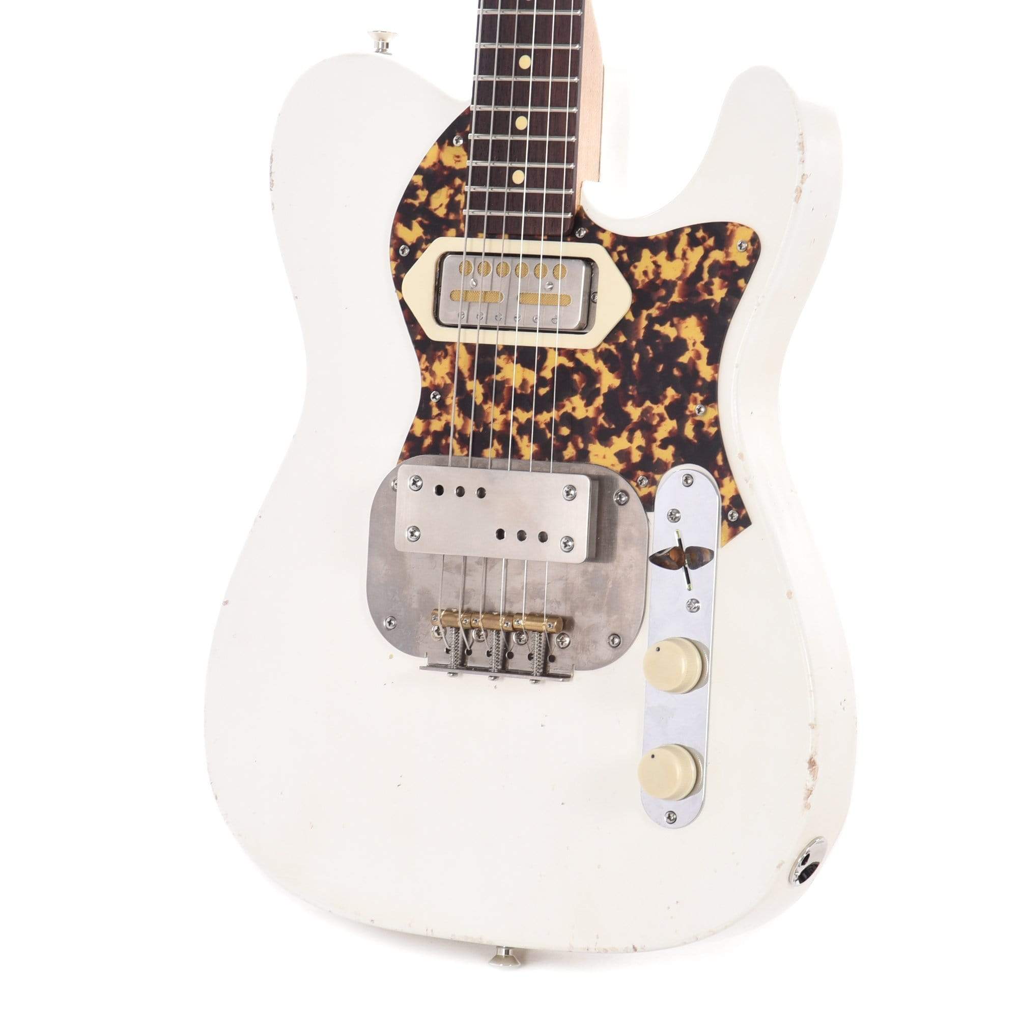 Waterslide T-Style Coodercaster Olympic White w/Mojo Lap Steel & Gold –  Chicago Music Exchange