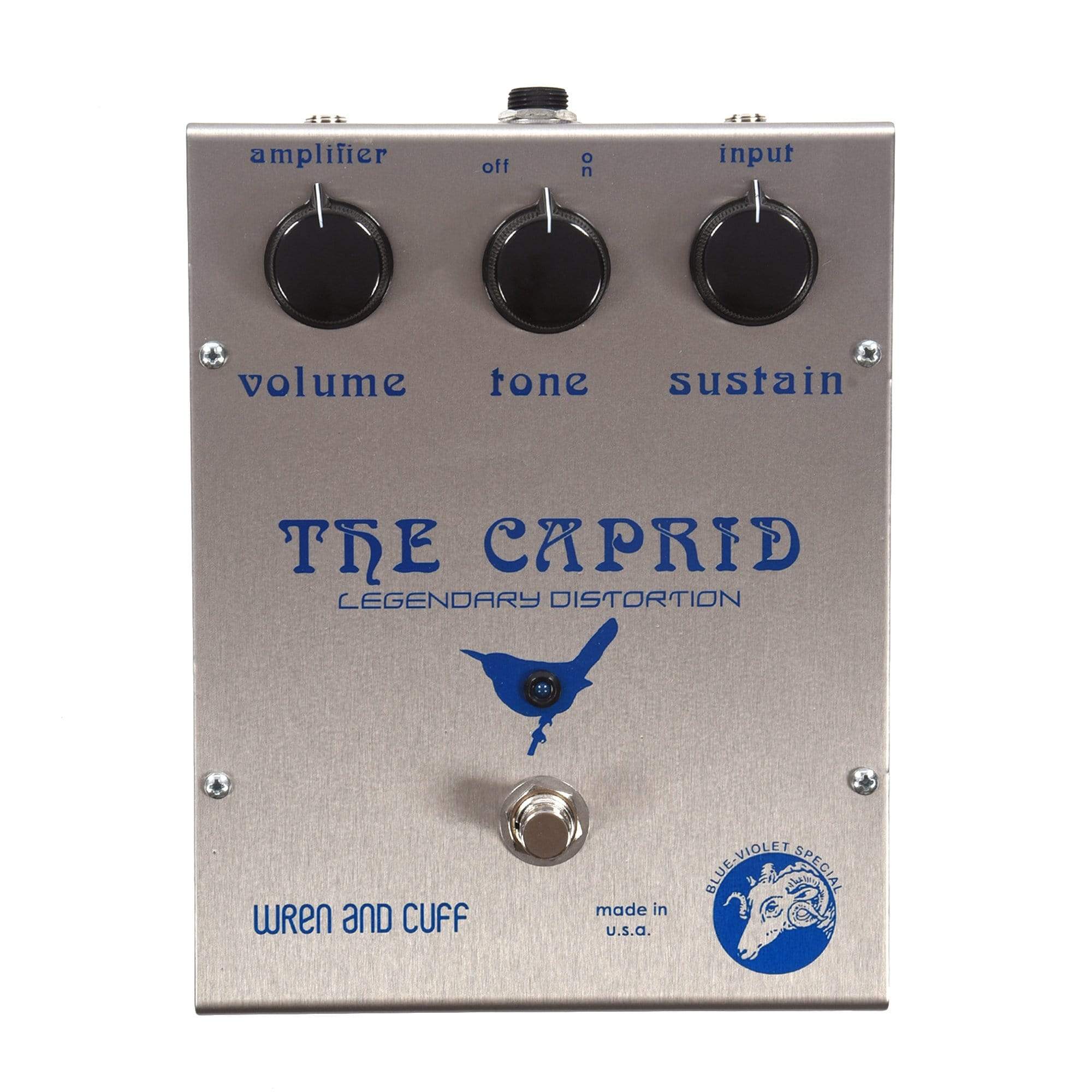 Wren and Cuff Blue-Violet Caprid Original Reissue Fuzz Pedal