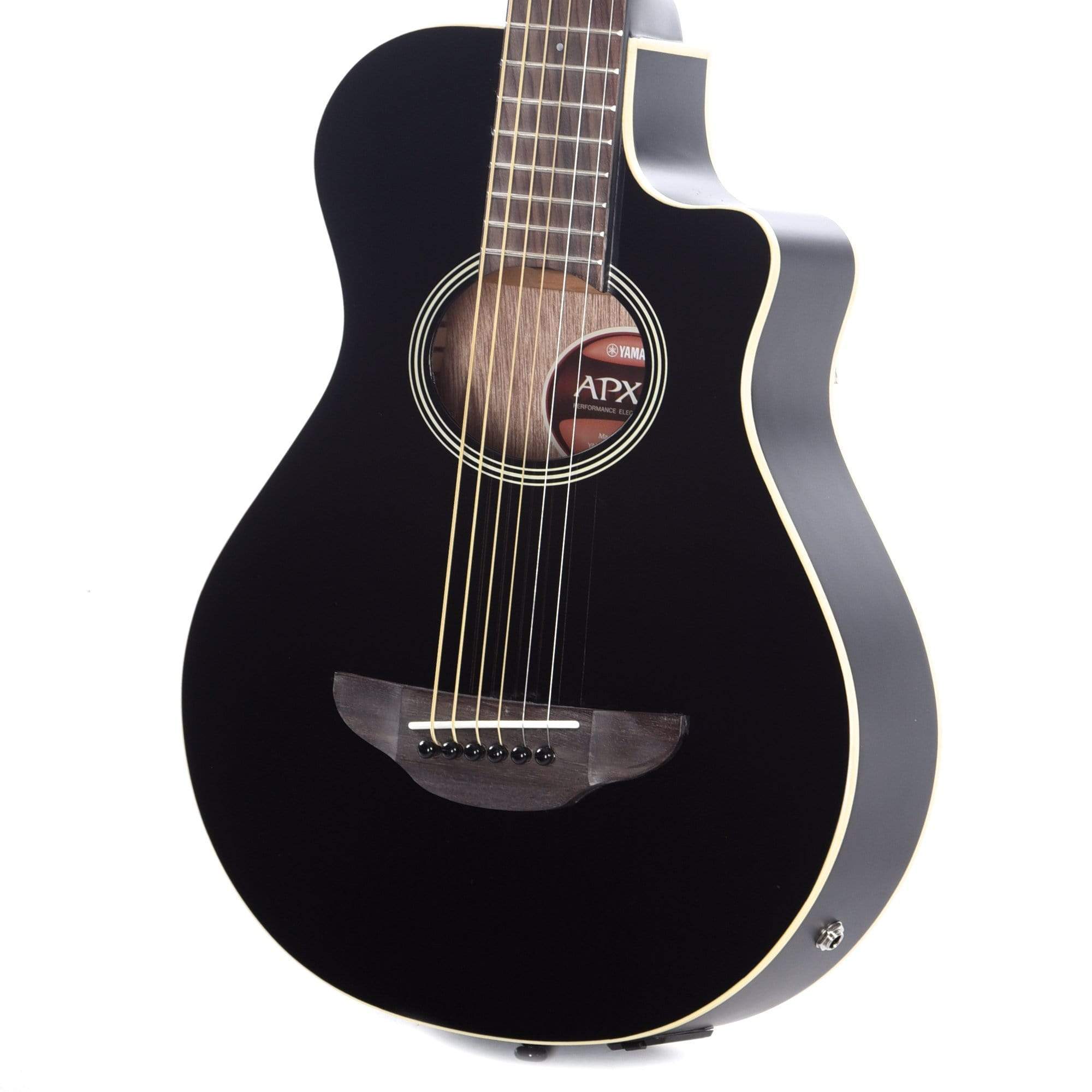 Yamaha 3/4-Size Thinline Spruce/Meranti Black w/Pickup Acoustic Guitars / Built-in Electronics