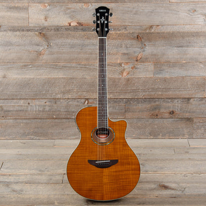 Yamaha APX600FM Flame Maple Amber Acoustic-Electric Guitar Acoustic Guitars / Built-in Electronics