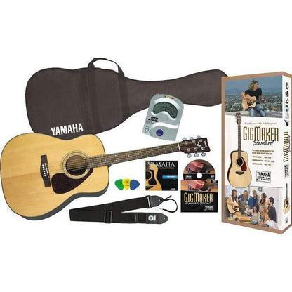 Yamaha GigMaker Standard Acoustic Package w/F325 Guitar Natural Acoustic Guitars / Dreadnought