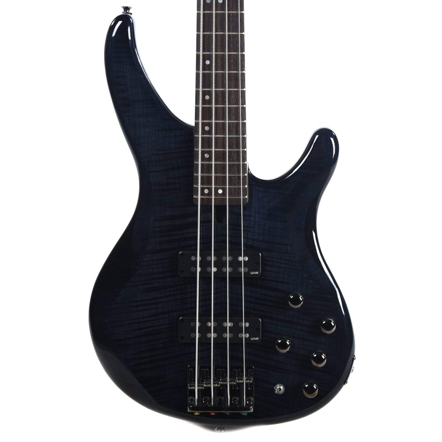 Yamaha TRBX604FM 4-String Bass Trans Black w/Flame Maple Top Bass Guitars / 4-String