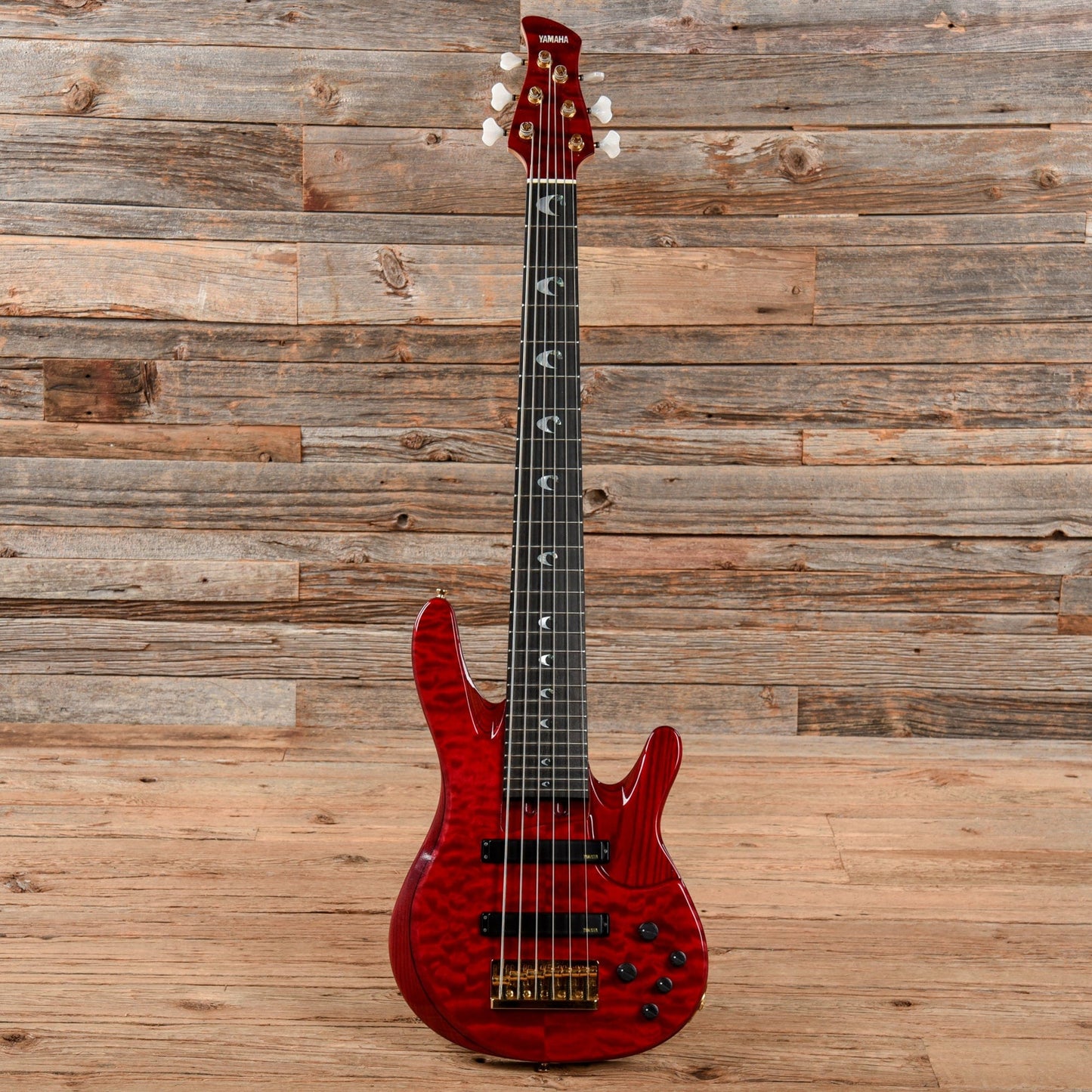 Yamaha TRB-JP2 John Patitucci Signature 6-String Bass Transparent Red Bass Guitars / 5-String or More