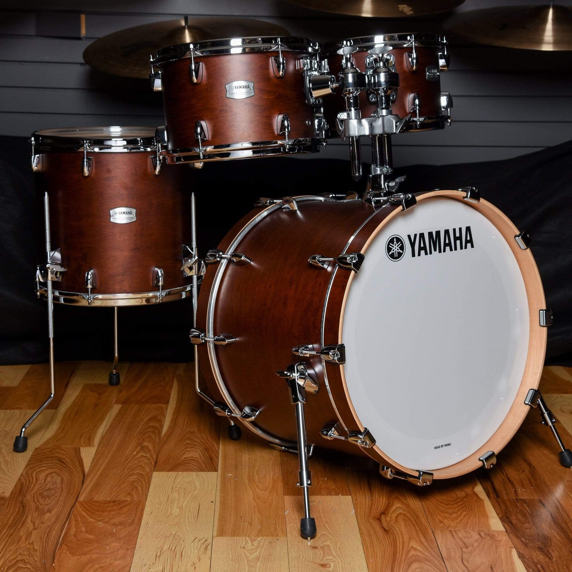 Yamaha Tour Custom 10/12/14/20 4pc. Drum Kit Chocolate Satin Drums and Percussion / Acoustic Drums / Full Acoustic Kits