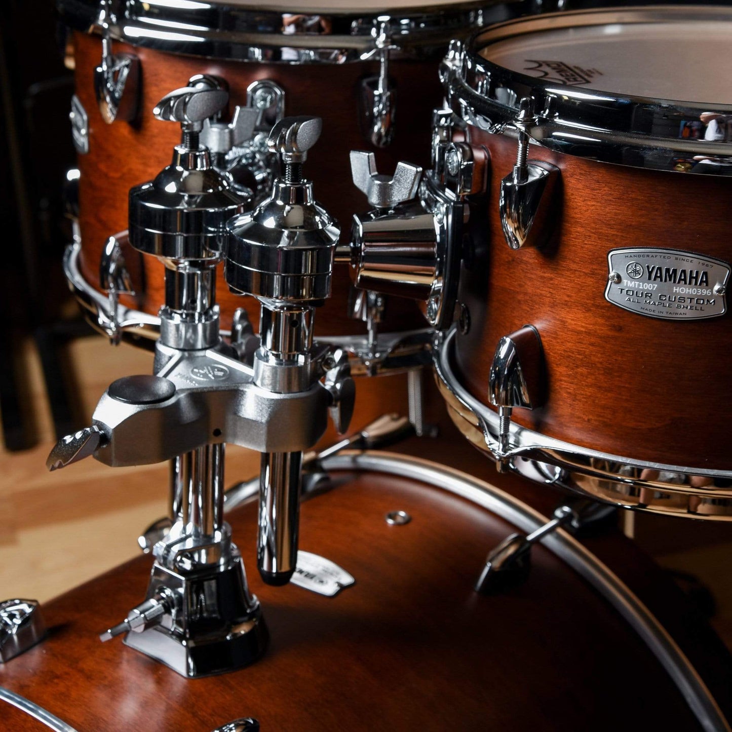 Yamaha Tour Custom 10/12/14/20 4pc. Drum Kit Chocolate Satin Drums and Percussion / Acoustic Drums / Full Acoustic Kits