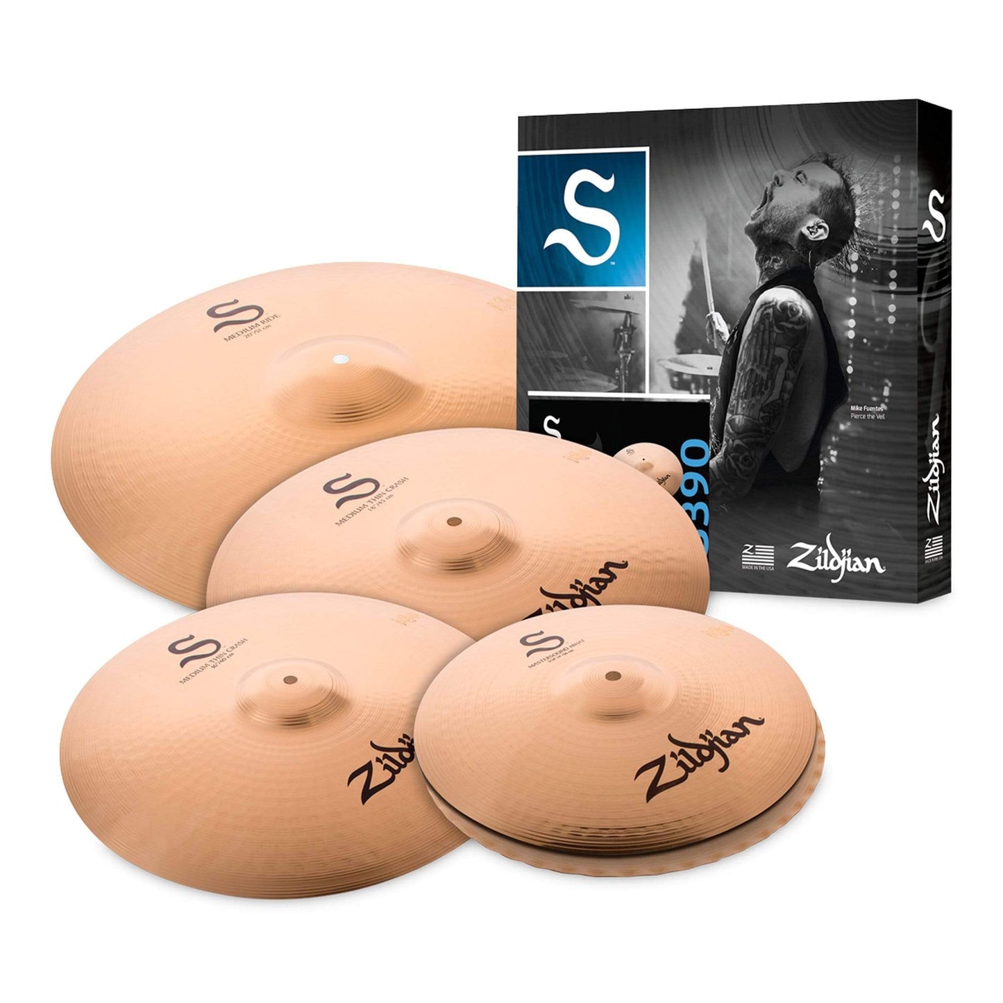 Zildjian S Series Performer Cymbal Pack (14/16/18/20) Drums and Percussion / Cymbals / Cymbal Packs